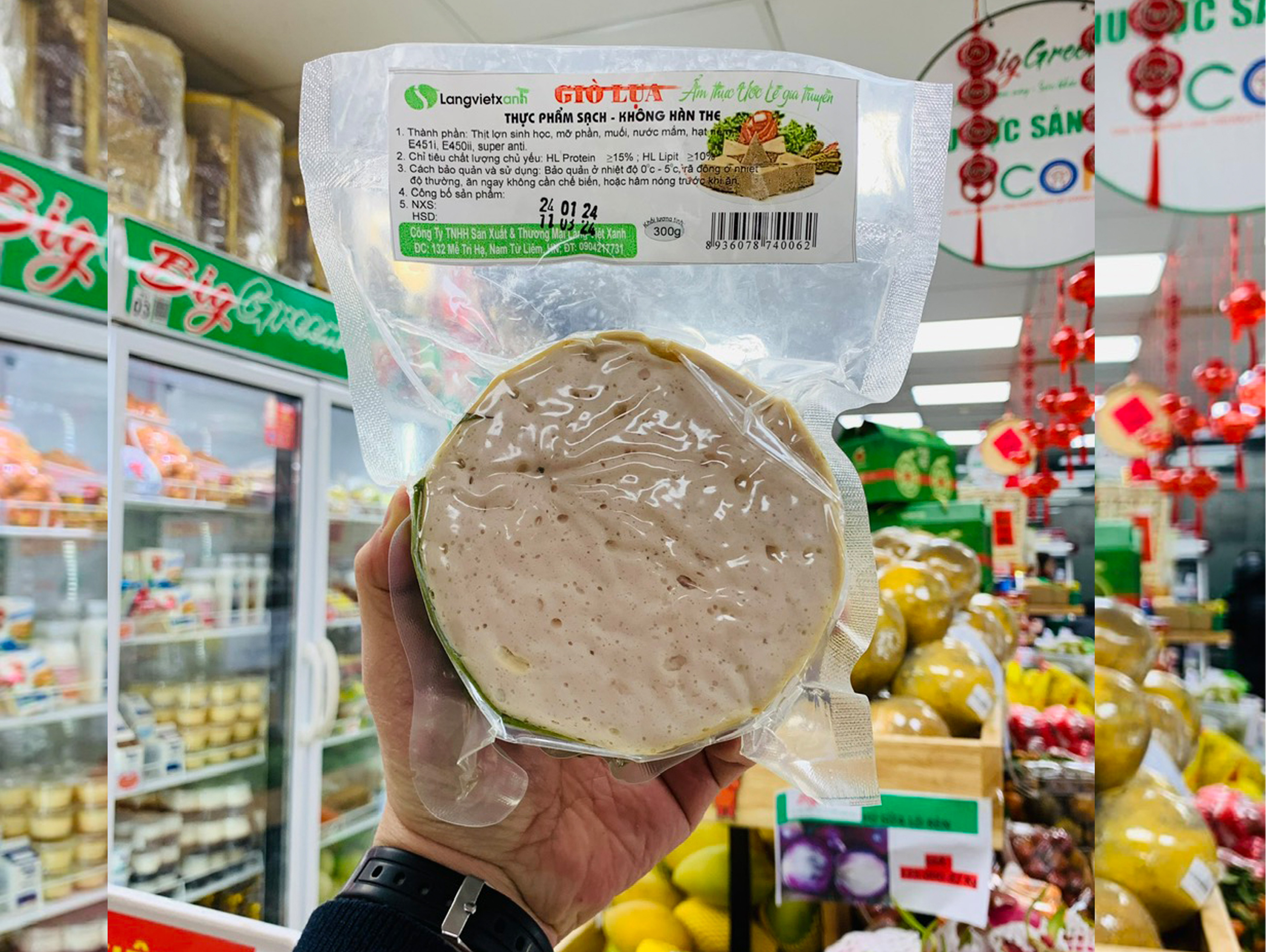 Giò Lụa Làng Việt Xanh (300g)