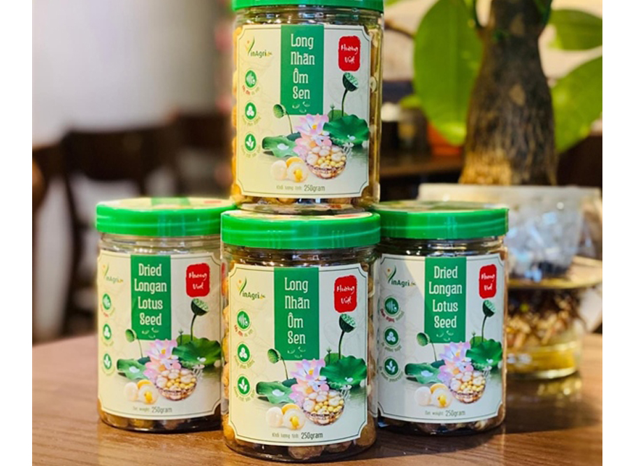 Long Nhãn Ôm Sen Sấy VinAgri  250gr