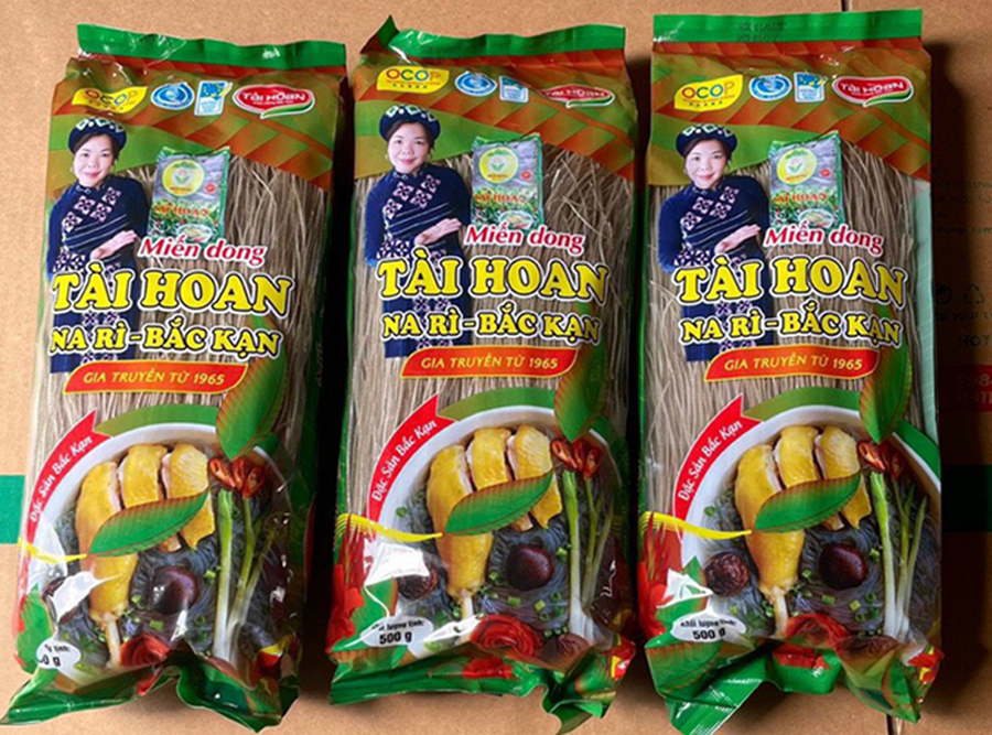 Miến dong tài hoan sợi nhỏ xuất khẩu 500g