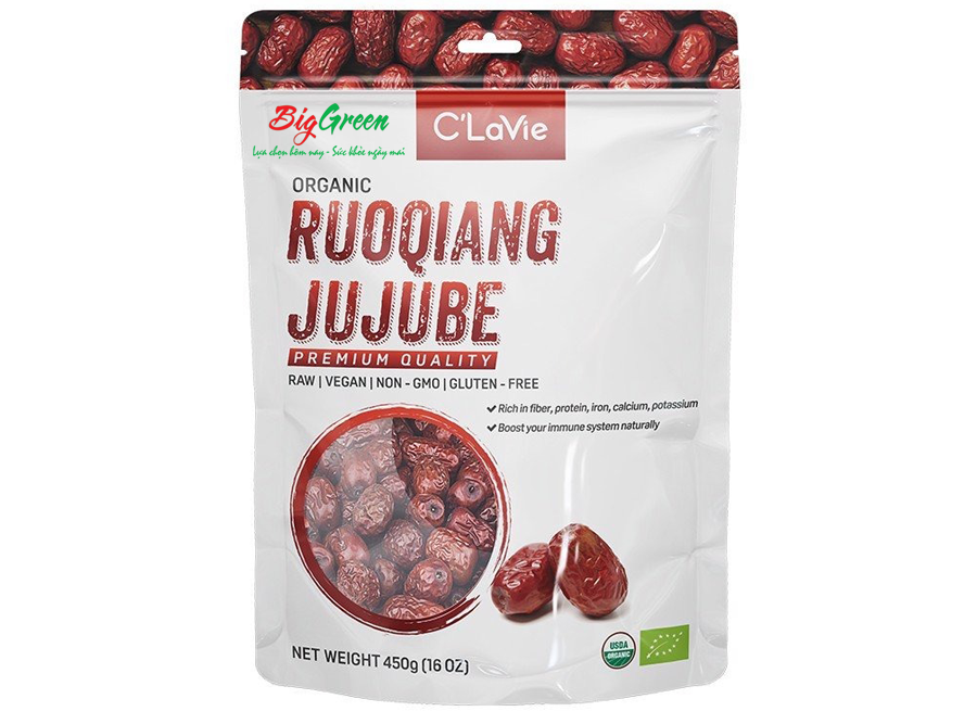 Táo Đỏ khô Hữu cơ C’LaVie 450g