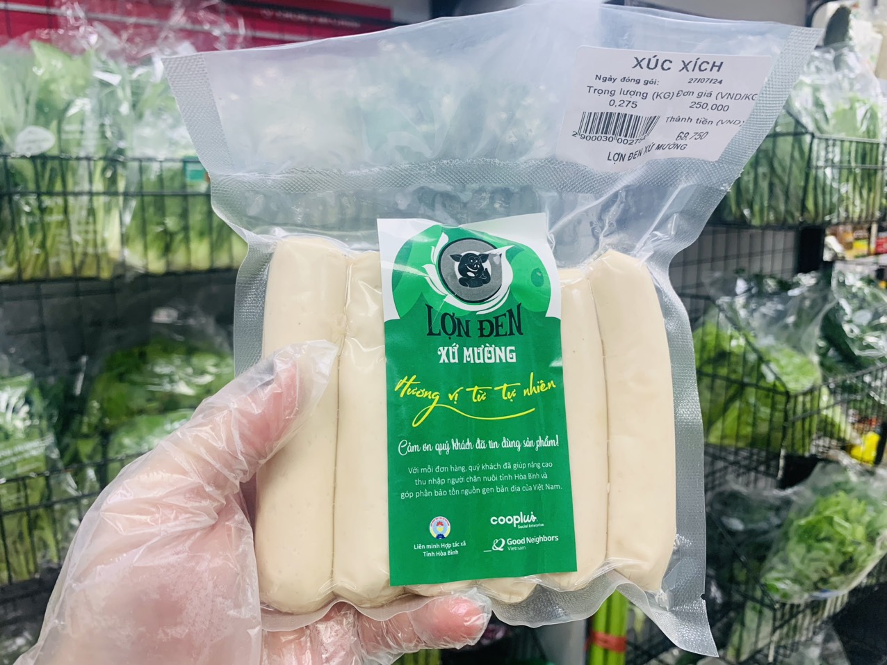Xúc Xích Tươi Lợn Đen - Xứ Mường