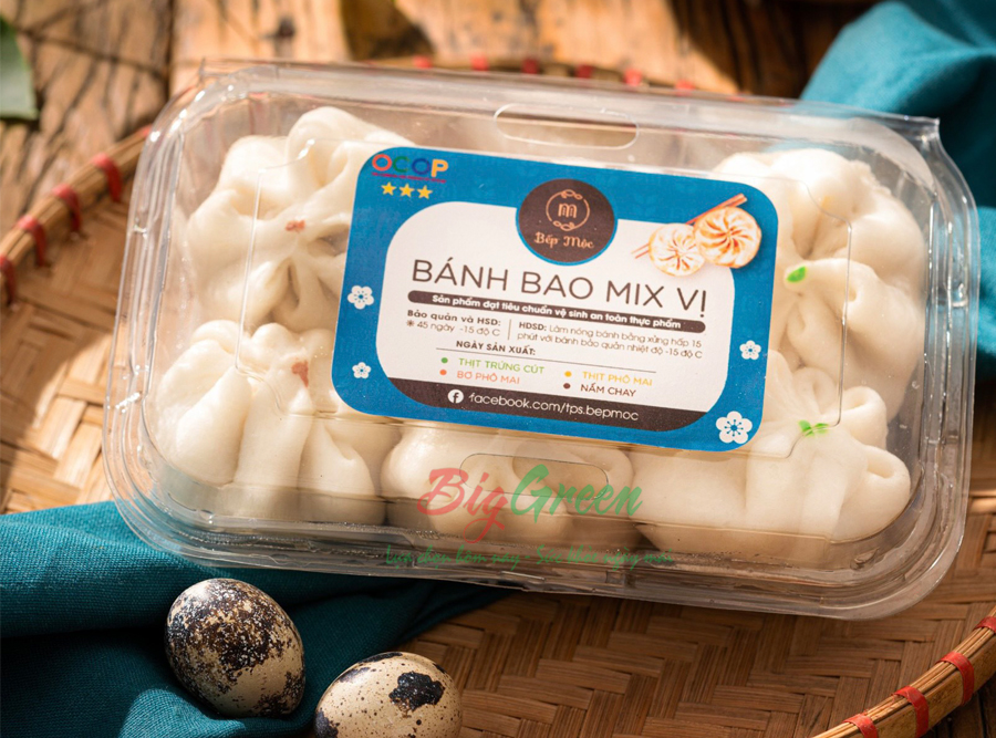Bánh bao Bếp Mộc Mix Vị