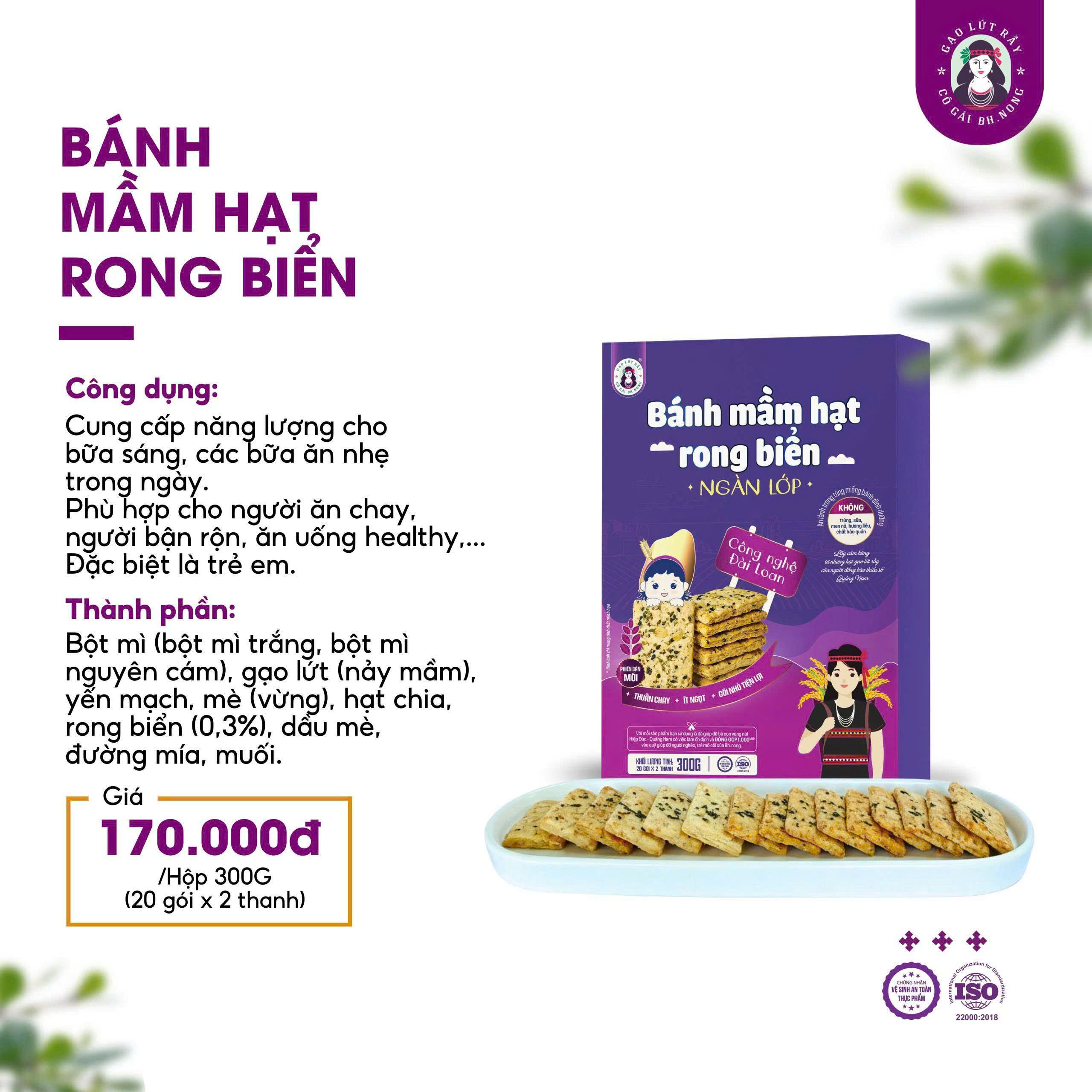 Bánh Mầm Hạt Rong Biển
