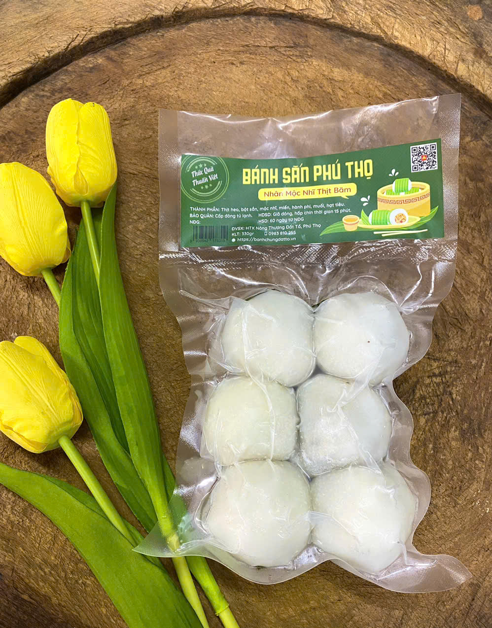 Bánh sắn Phú Thọ (Nhân Mộc Nhĩ thịt băm)