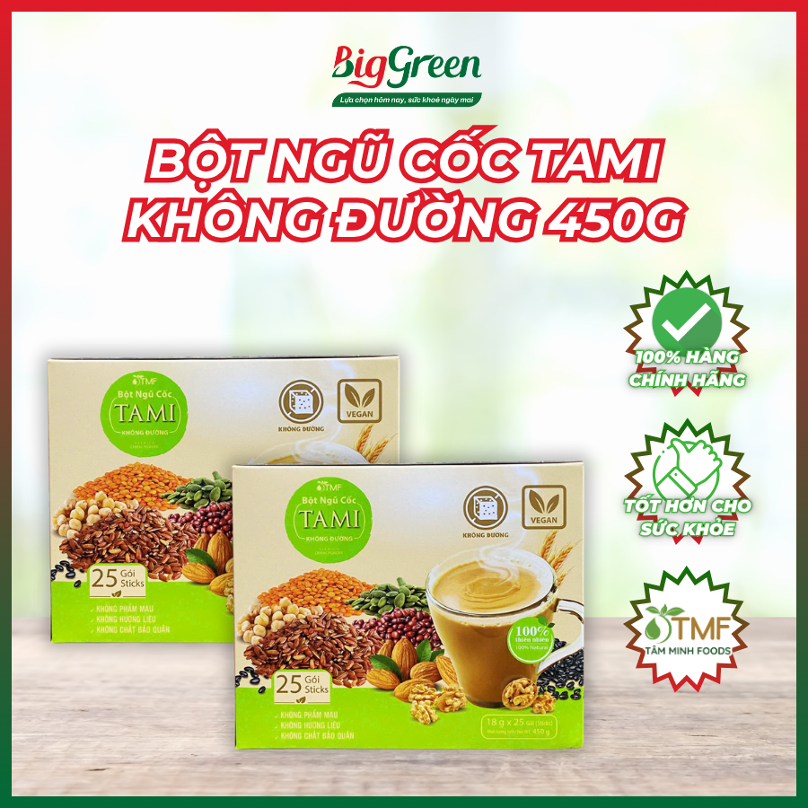 Bột Ngũ Cốc TAMI Không Đường 450g (8938508147441)