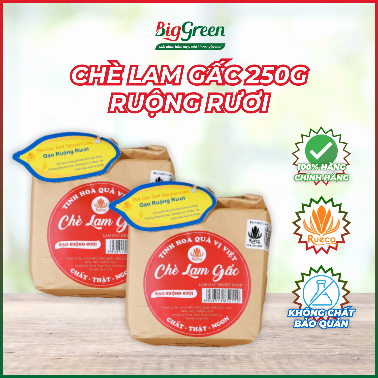 Chè Lam Gấc gạo Ruộng Rươi