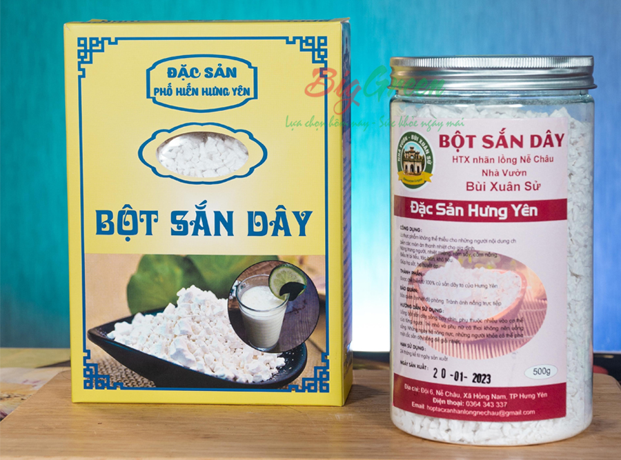 Bột sắn dây nguyên chất hưng yên