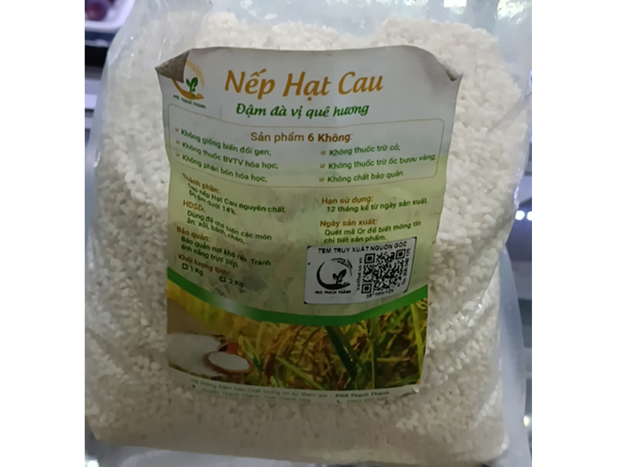 Gạo nếp hạt cau