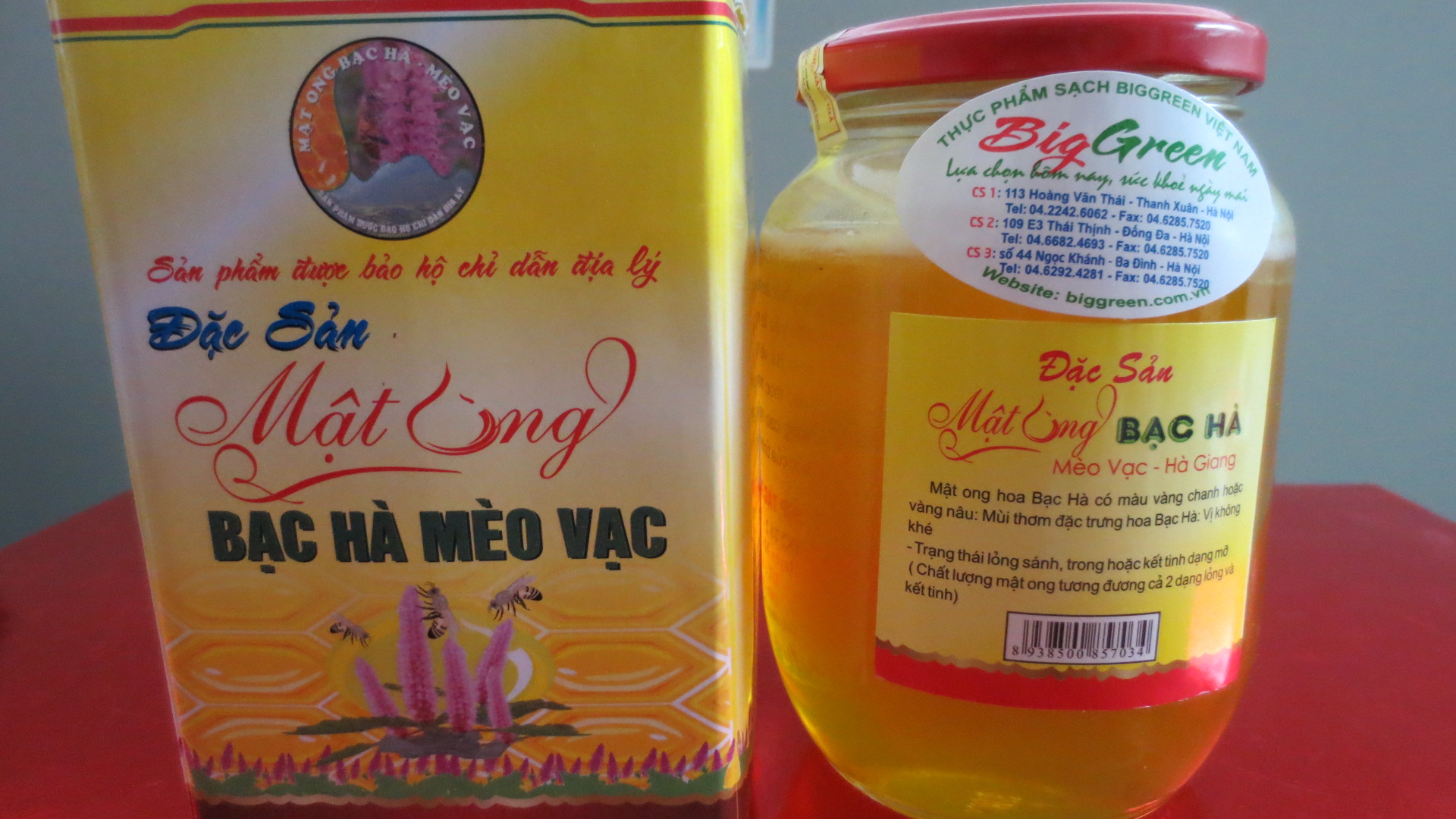 Mật Ong nguyên chất hoa Bạc Hà - Hà Giang