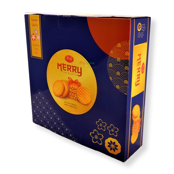 Chuyên cung cấp sỉ lẻ các loại bánh Bánh Merry Hộp Xanh Đỏ - Richy ...