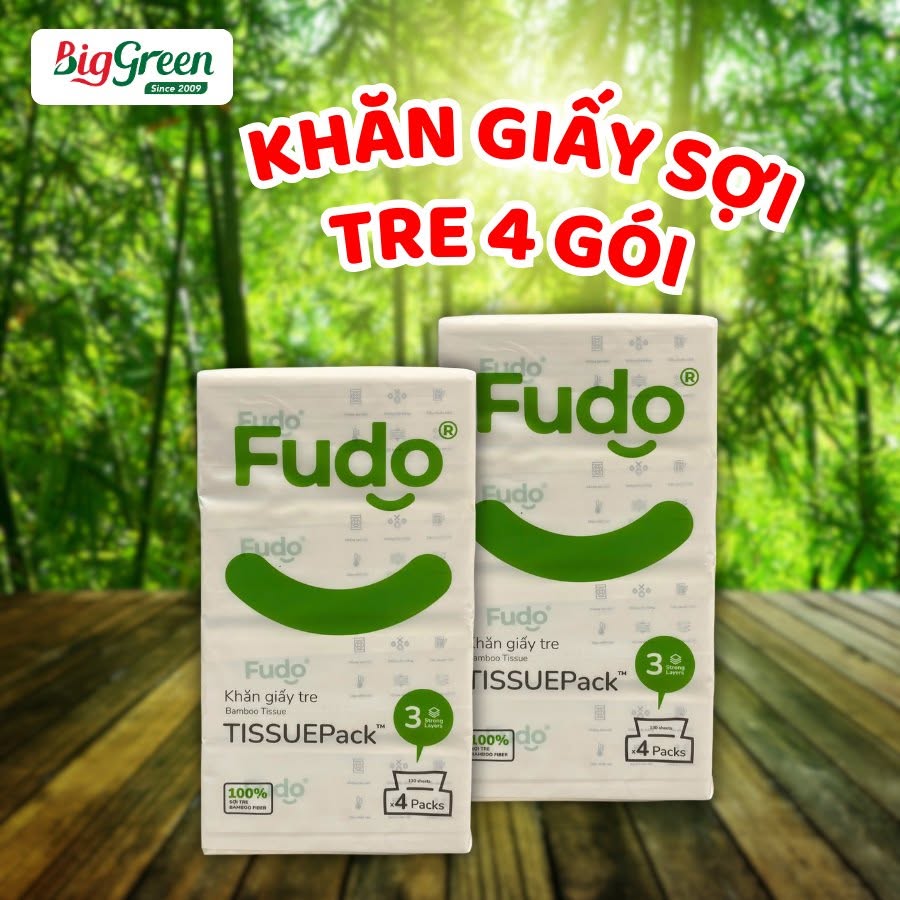Khăn Giấy Sợi Tre Fudo  ( 8938548550058 )