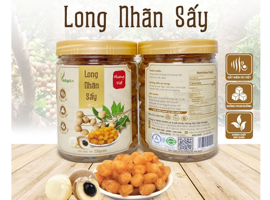 Long Nhãn Sấy Vinagri 250g