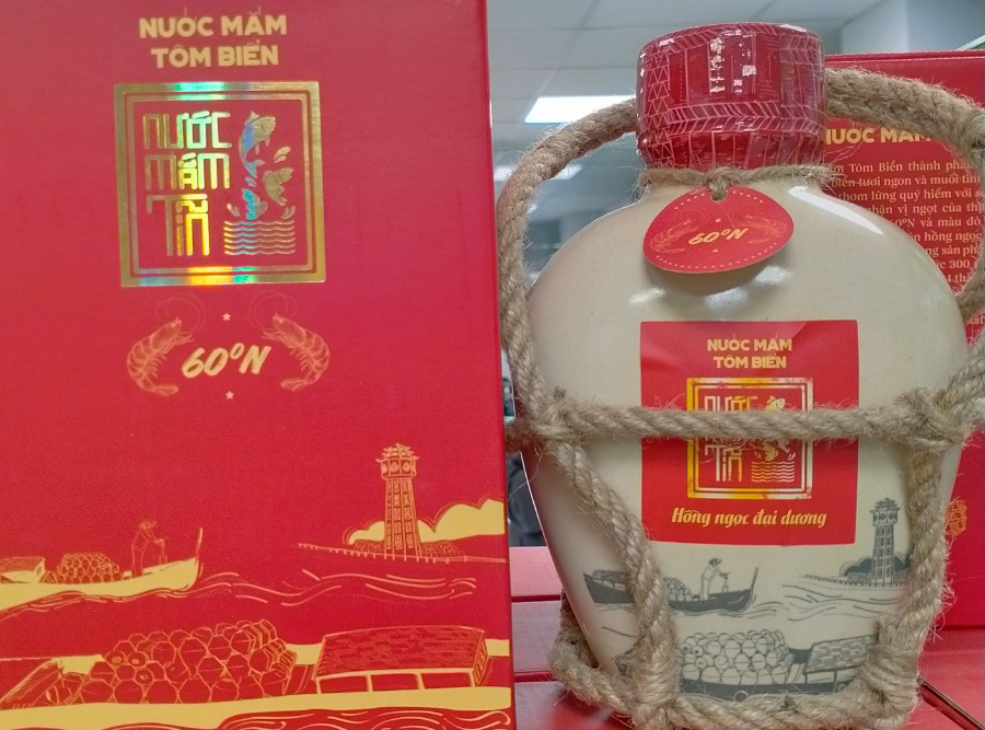 Nước mắm tôm biển bình gốm 500ml