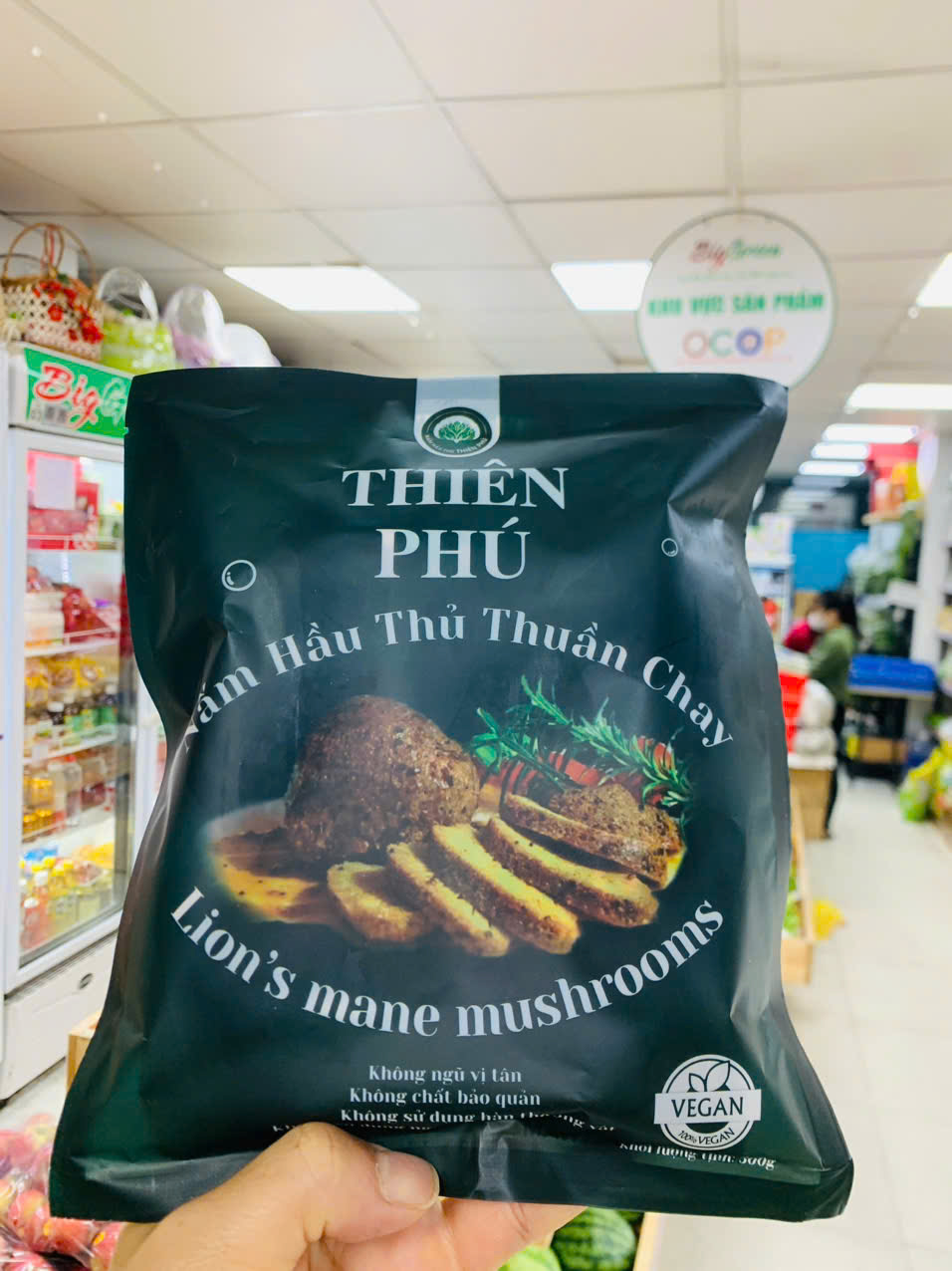 Nấm Hầu Thủ Thuần Chay 500g - Thiên Phú (gói)