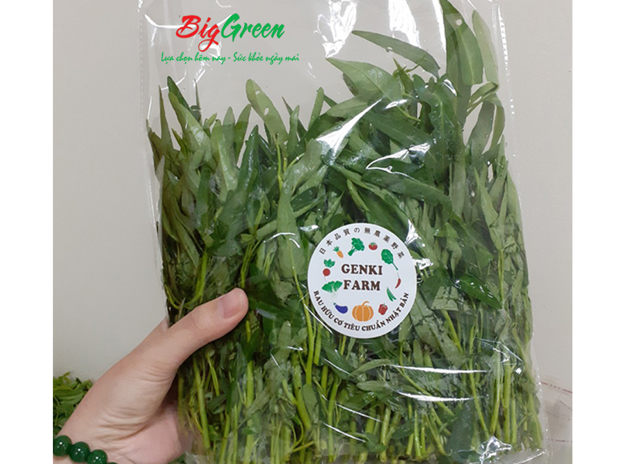 Rau muống hữu cơ genki túi 300g