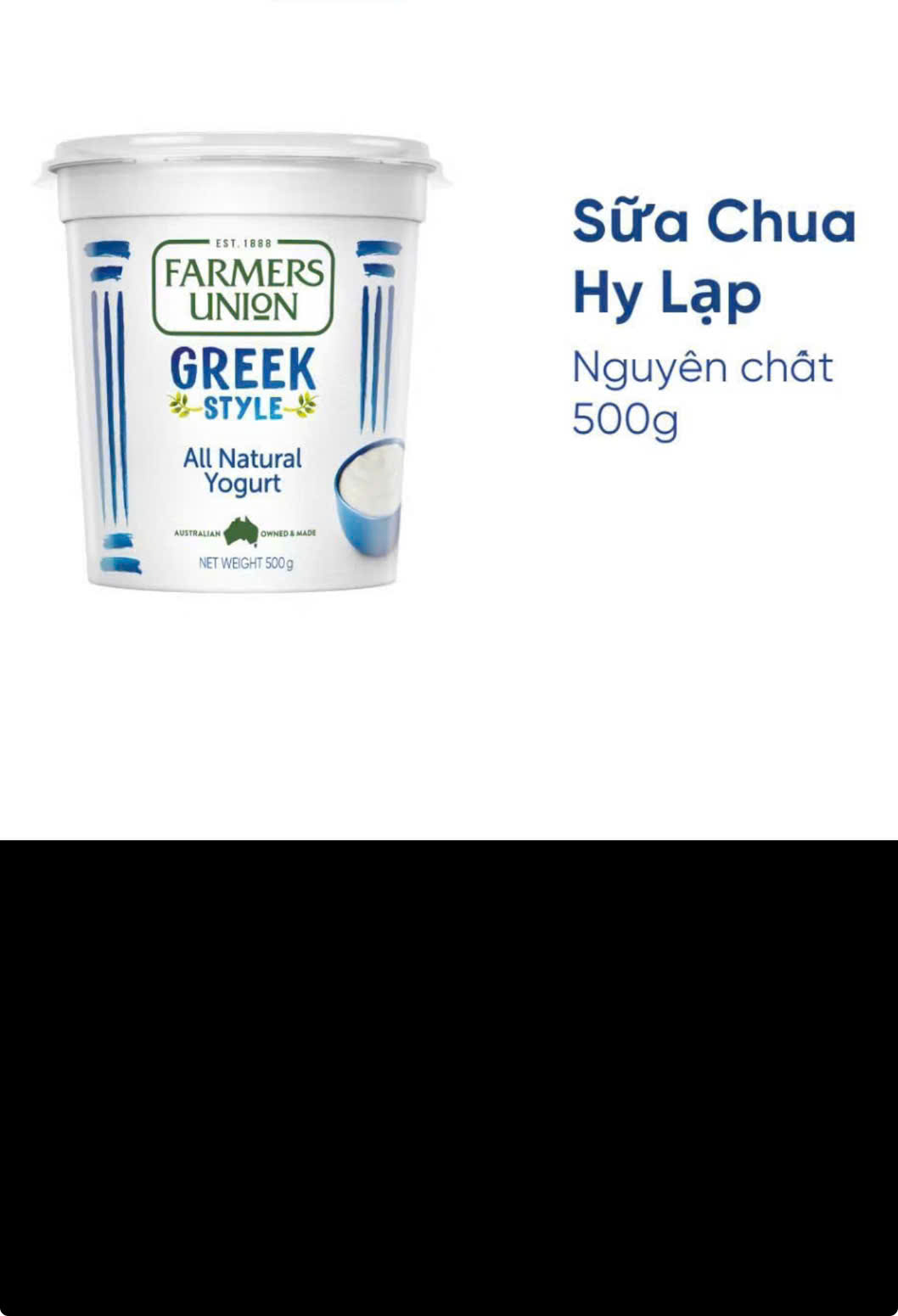 Sữa Chua Hy Lạp Greek 500g