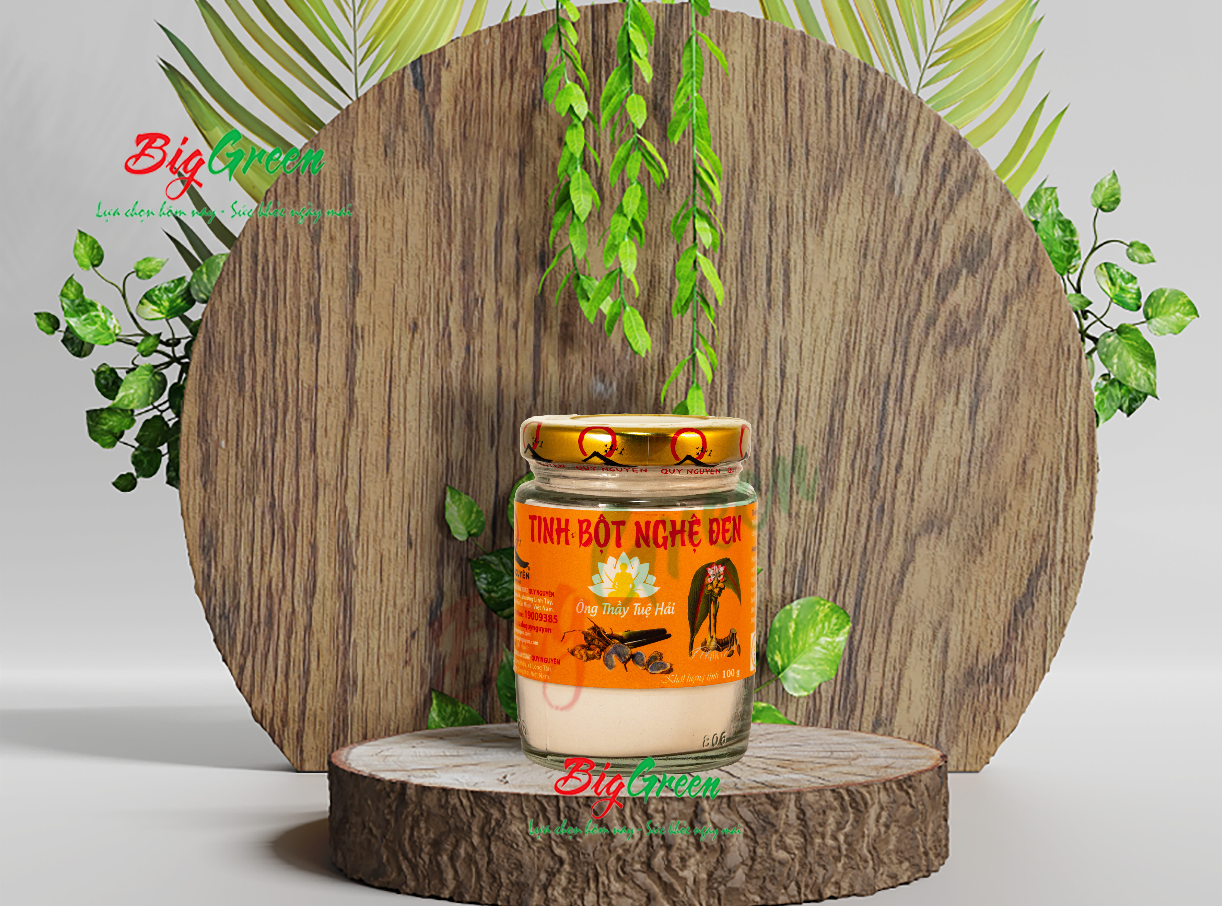 Tinh Bột Nghệ Đen Quy Nguyên 100g