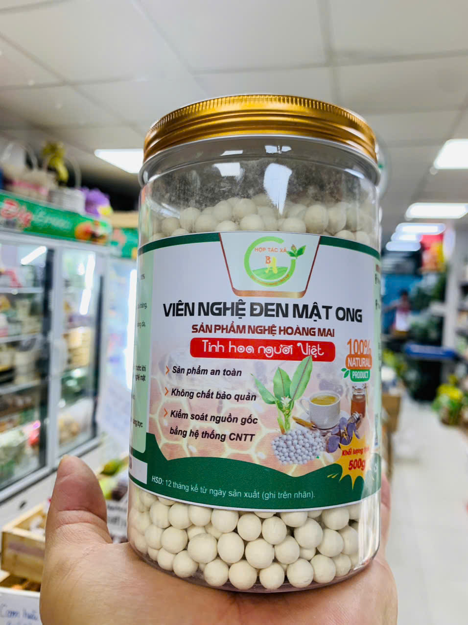 Viên Nghệ đen Mật Ong
