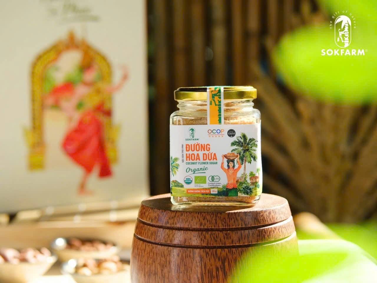 Đường hoa dừa Hữu cơ (lọ thuỷ tinh)